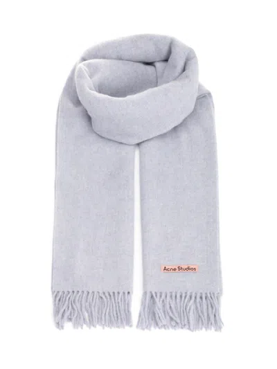 Acne Studios Wool Scarf Scarves And Foulards Light Blue
