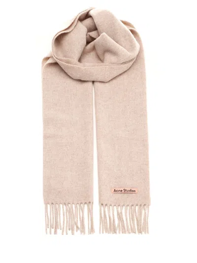 ACNE STUDIOS WOOL SCARF SCARVES AND FOULARDS MULTICOLOR
