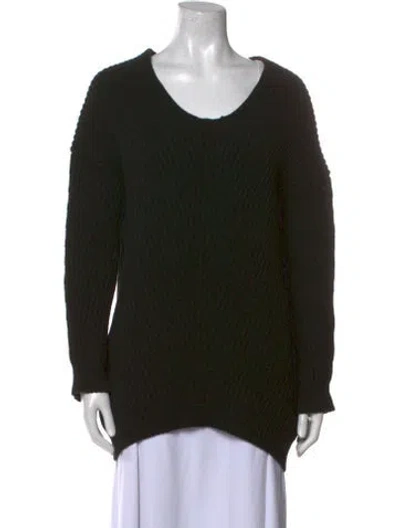 Pre-owned Acne Studios Wool Scoop Neck Sweater In Black