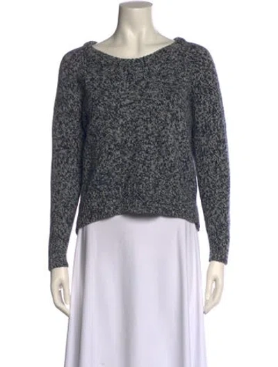 Pre-owned Acne Studios Wool Scoop Neck Sweater In Blue