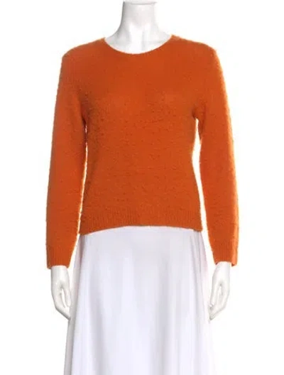 Pre-owned Acne Studios Wool Scoop Neck Sweater In Orange