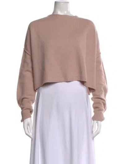 Pre-owned Acne Studios Wool Scoop Neck Sweater In Pink