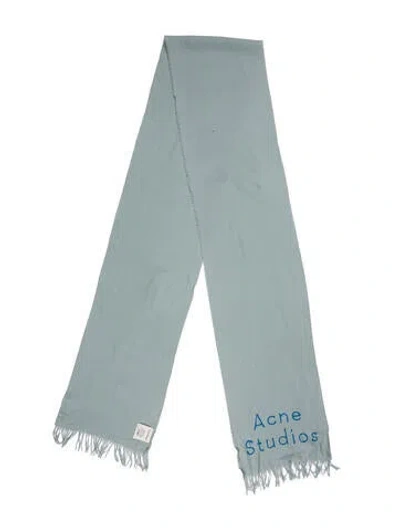 Pre-owned Acne Studios Wool Shawl In Blue