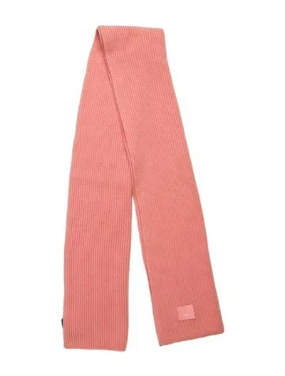Pre-owned Acne Studios Wool Shawl In Pink