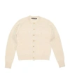 Acne Studios Wool Single-breasted Cardigan In Nude