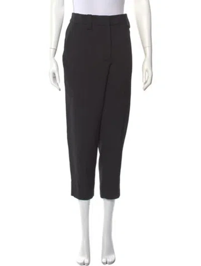 Pre-owned Acne Studios Wool Straight Leg Pants In Black