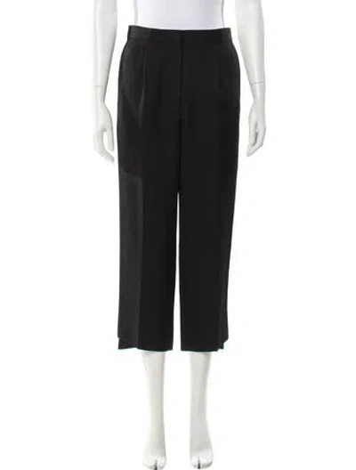 Pre-owned Acne Studios Wool Straight Leg Pants In Black