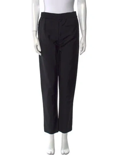 Pre-owned Acne Studios Wool Straight Leg Pants In Black