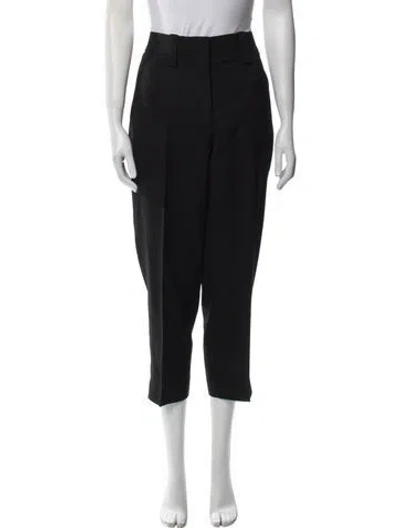 Pre-owned Acne Studios Wool Straight Leg Pants In Black
