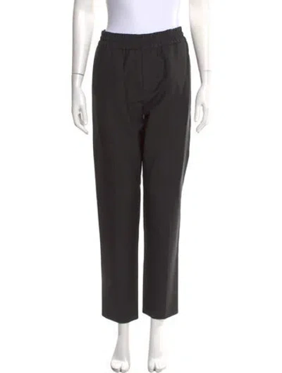 Pre-owned Acne Studios Wool Straight Leg Pants In Black