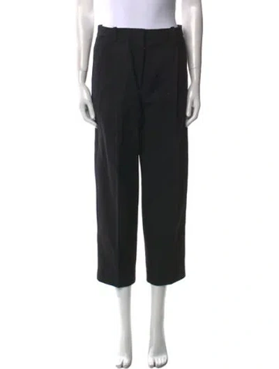 Pre-owned Acne Studios Wool Straight Leg Pants In Black