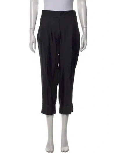 Pre-owned Acne Studios Wool Straight Leg Pants In Black