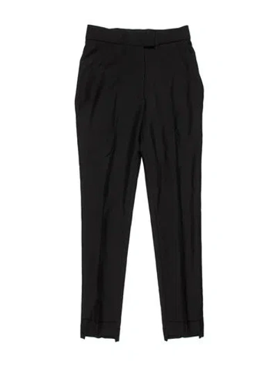Pre-owned Acne Studios Wool Straight Leg Pants In Black