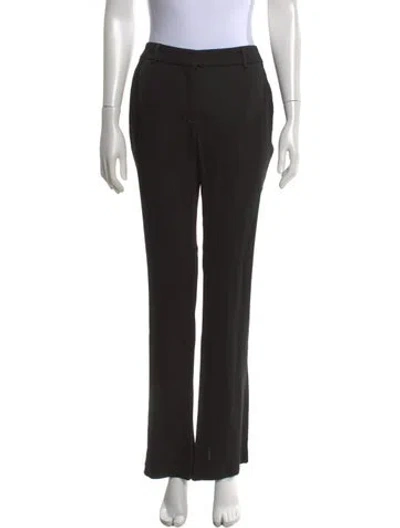 Pre-owned Acne Studios Wool Straight Leg Pants In Black