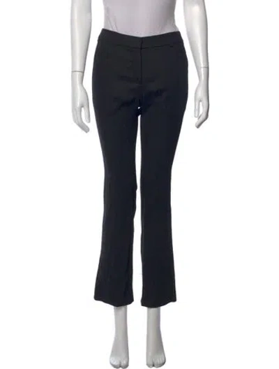 Pre-owned Acne Studios Wool Straight Leg Pants In Black