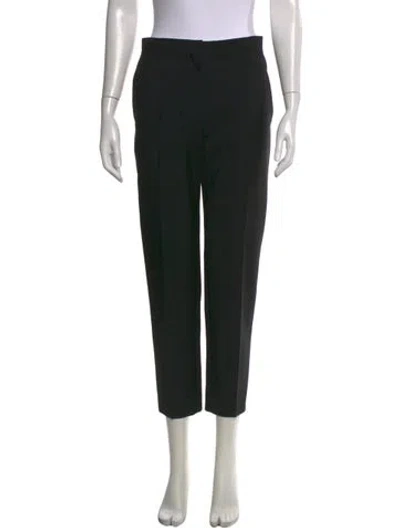 Pre-owned Acne Studios Wool Straight Leg Pants In Black