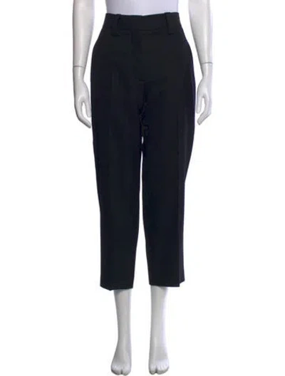 Pre-owned Acne Studios Wool Straight Leg Pants In Black