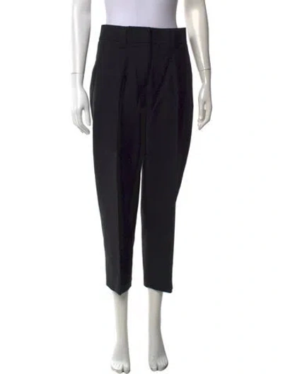 Pre-owned Acne Studios Wool Straight Leg Pants In Black