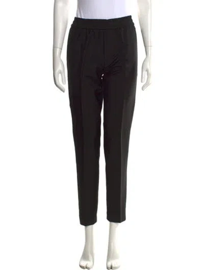 Pre-owned Acne Studios Wool Straight Leg Pants In Black