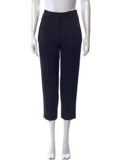 Pre-owned Acne Studios Wool Straight Leg Pants In Black