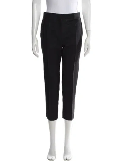 Pre-owned Acne Studios Wool Straight Leg Pants In Black