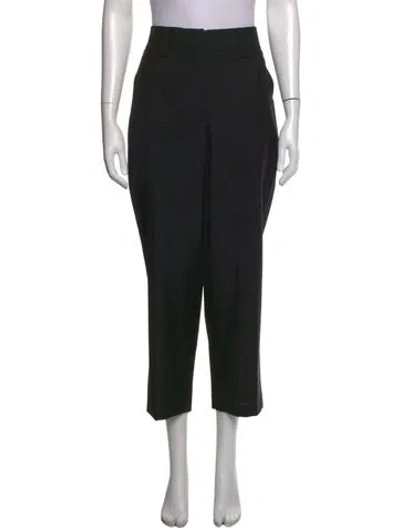Pre-owned Acne Studios Wool Straight Leg Pants In Black