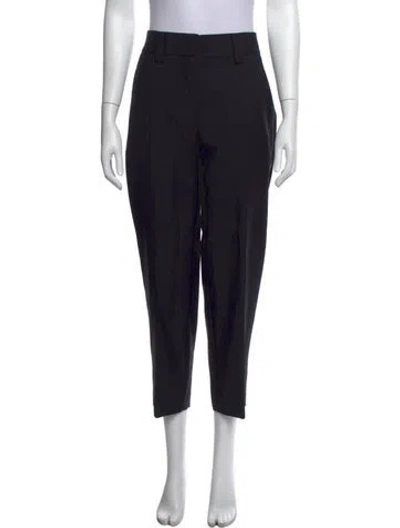 Pre-owned Acne Studios Wool Straight Leg Pants In Black
