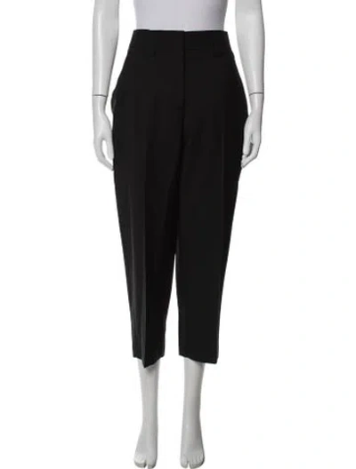 Pre-owned Acne Studios Wool Straight Leg Pants In Black