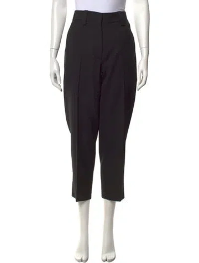 Pre-owned Acne Studios Wool Straight Leg Pants In Black