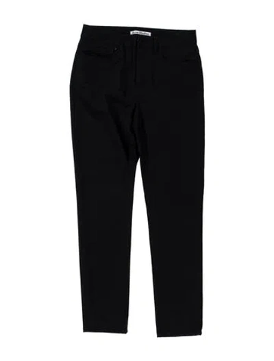 Pre-owned Acne Studios Wool Straight Leg Pants In Black