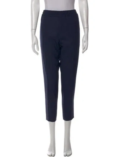 Pre-owned Acne Studios Wool Straight Leg Pants In Blue
