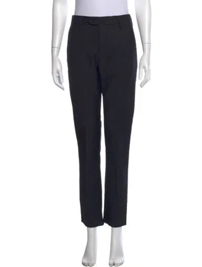 Pre-owned Acne Studios Wool Straight Leg Pants In Blue