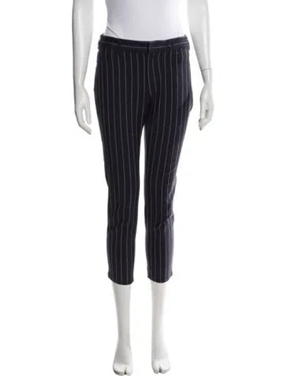Pre-owned Acne Studios Wool Straight Leg Pants In Blue