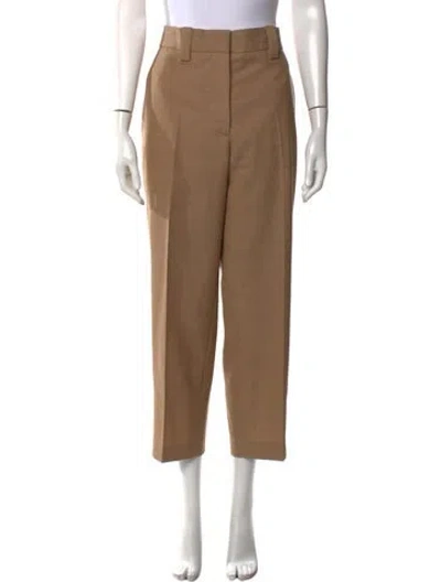 Pre-owned Acne Studios Wool Straight Leg Pants In Brown