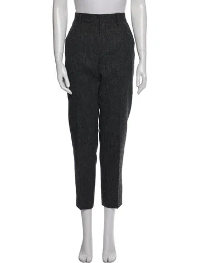 Pre-owned Acne Studios Wool Straight Leg Pants In Gray