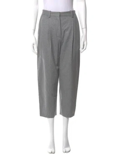 Pre-owned Acne Studios Wool Straight Leg Pants In Gray