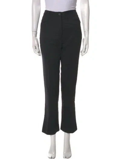 Pre-owned Acne Studios Wool Straight Leg Pants In Gray