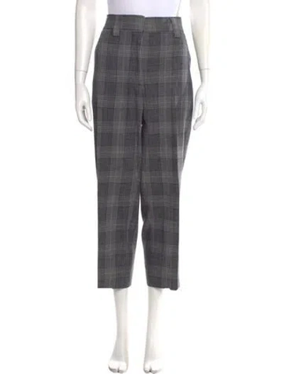 Pre-owned Acne Studios Wool Straight Leg Pants In Gray