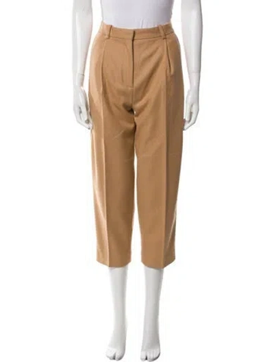 Pre-owned Acne Studios Wool Straight Leg Pants In Neutral