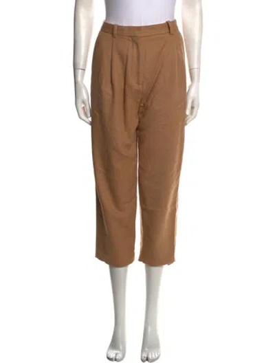 Pre-owned Acne Studios Wool Straight Leg Pants In Neutral