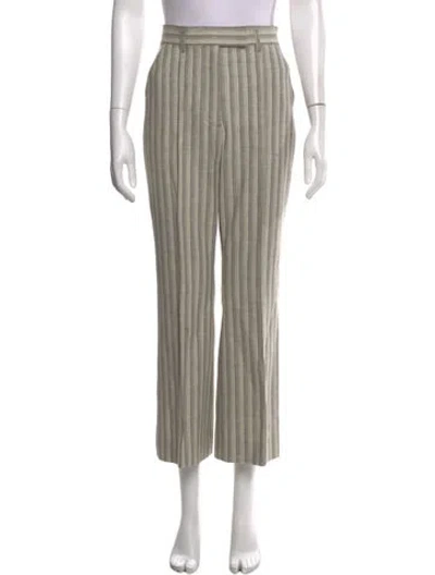 Pre-owned Acne Studios Wool Straight Leg Pants In Neutrals