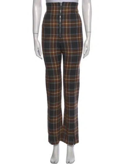 Pre-owned Acne Studios Wool Straight Leg Pants In Neutrals