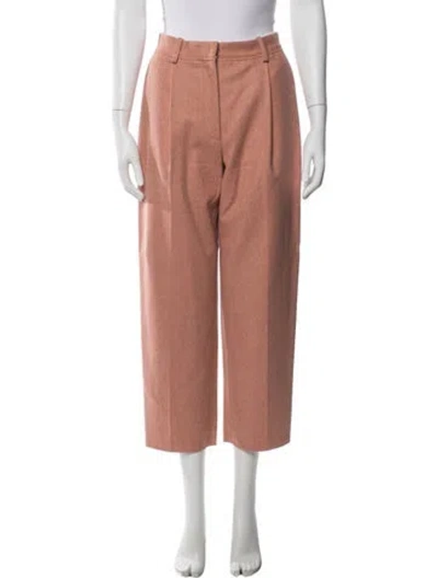 Pre-owned Acne Studios Wool Straight Leg Pants In Neutrals