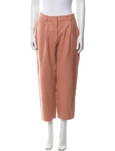 Pre-owned Acne Studios Wool Straight Leg Pants In Pink
