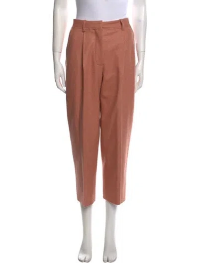Pre-owned Acne Studios Wool Straight Leg Pants In Pink