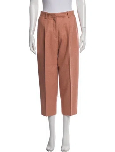 Pre-owned Acne Studios Wool Straight Leg Pants In Pink