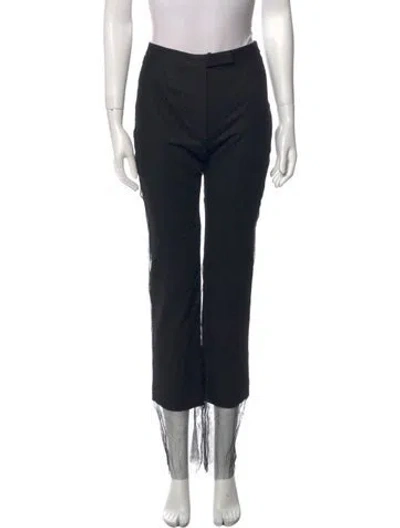Pre-owned Acne Studios Wool Straight Leg Pants W/ Tags In Black