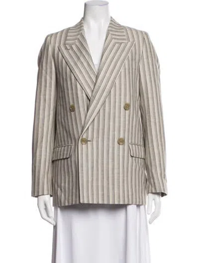 Pre-owned Acne Studios Wool Striped Blazer In Neutrals