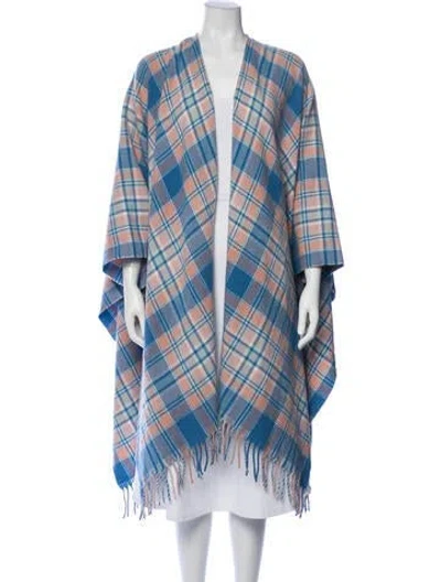 Pre-owned Acne Studios Wool Striped Scarf In Blue