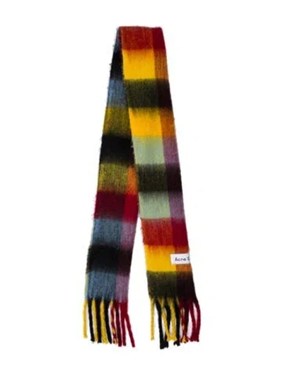 Pre-owned Acne Studios Wool Striped Scarf In Multi